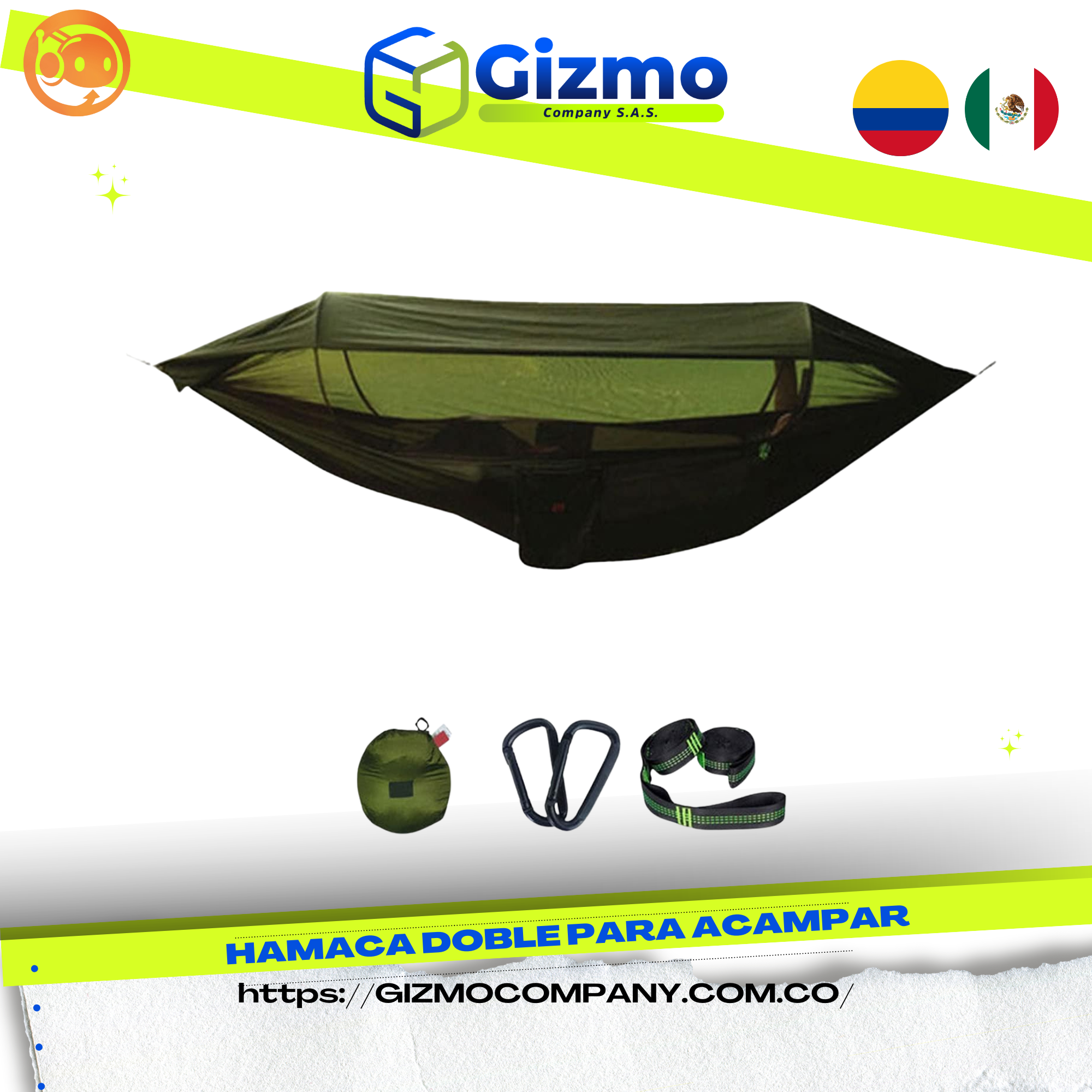 Miniatura 3 de Hamaca Doble Para Acampar